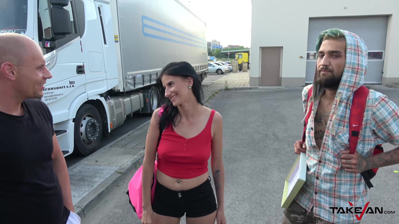 Take Van: She will get a ride, but not without jizz on...