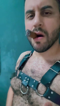 Mr Bear Cigarman Smoking