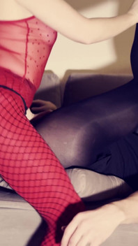 Mistress Likes to Fuck His Ass in Pantyhose