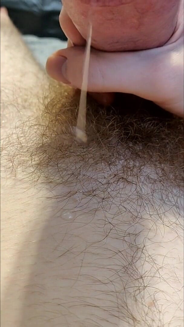 AssHungry4Cock: I slowly stroke out a precum puddle