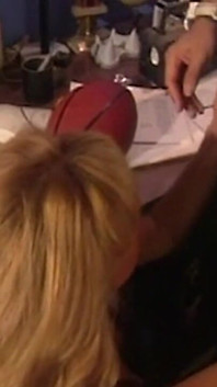 Horny Blonde MILF Fingers Herself to Orgasm in the Kitchen