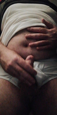 Stepdaddy Bear Wanking in My Tighty Whiteys