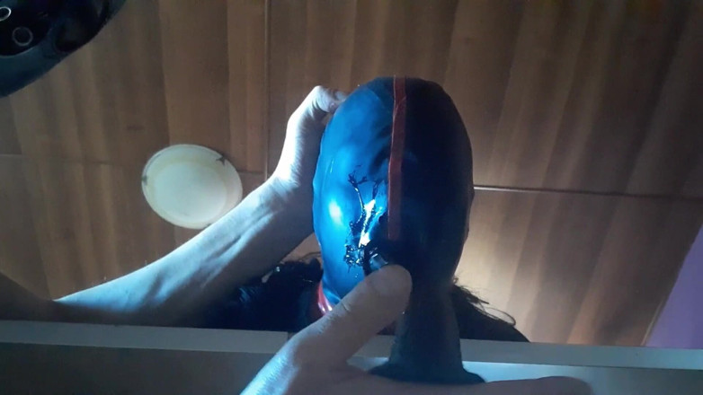 LauraOnHeels: 17 minutes of hogtied extreme blowjob and deepthroat with massive...