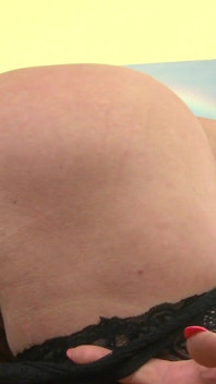 Mature Lady with Big Natural Tits Fingers Her Pussy