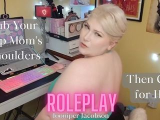 Angel Lioncourt: Rub Your Stepmom&#039;s Shoulders and Cum for Her