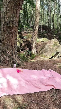 Bts Naughty Foxy MILF Finds Sex Toys in the Woods
