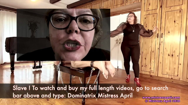 Mistress April: Dominatrix Mistress April - whipping drill pvs pc