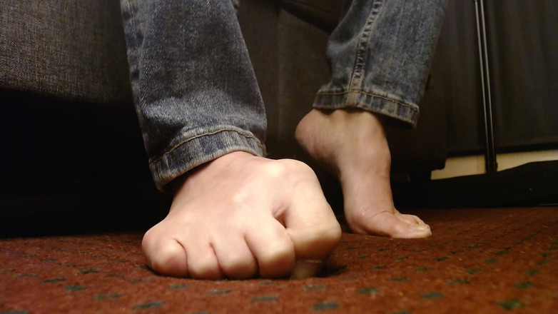 Abby Anna: Toe fetiš roztažená škádlení nehtové nehty nepoleštěné