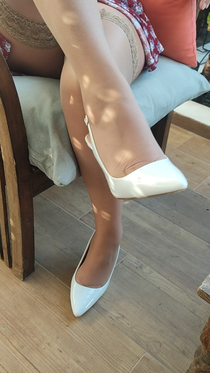 corynanylon: Hold up stoel voeten Nylons