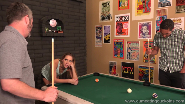 Cum Eating Cuckolds: Hollie Mack's Cuckold Make a Pool Bet He Can Not...