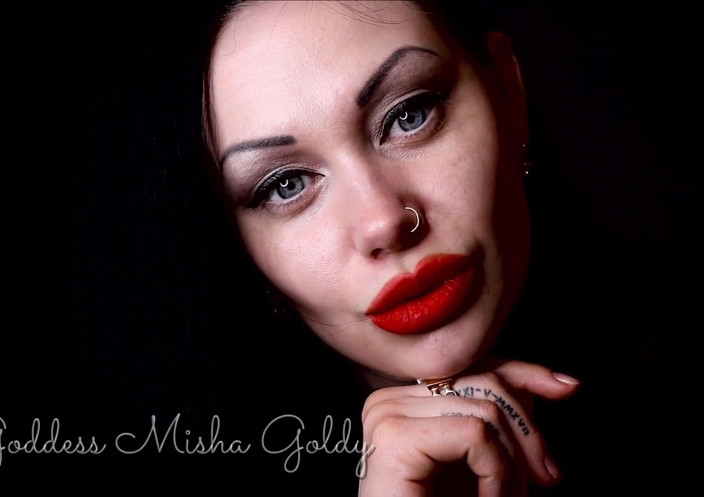 Goddess Misha Goldy: Your pathetic junkie-dick will twitch each time from thoughts about...