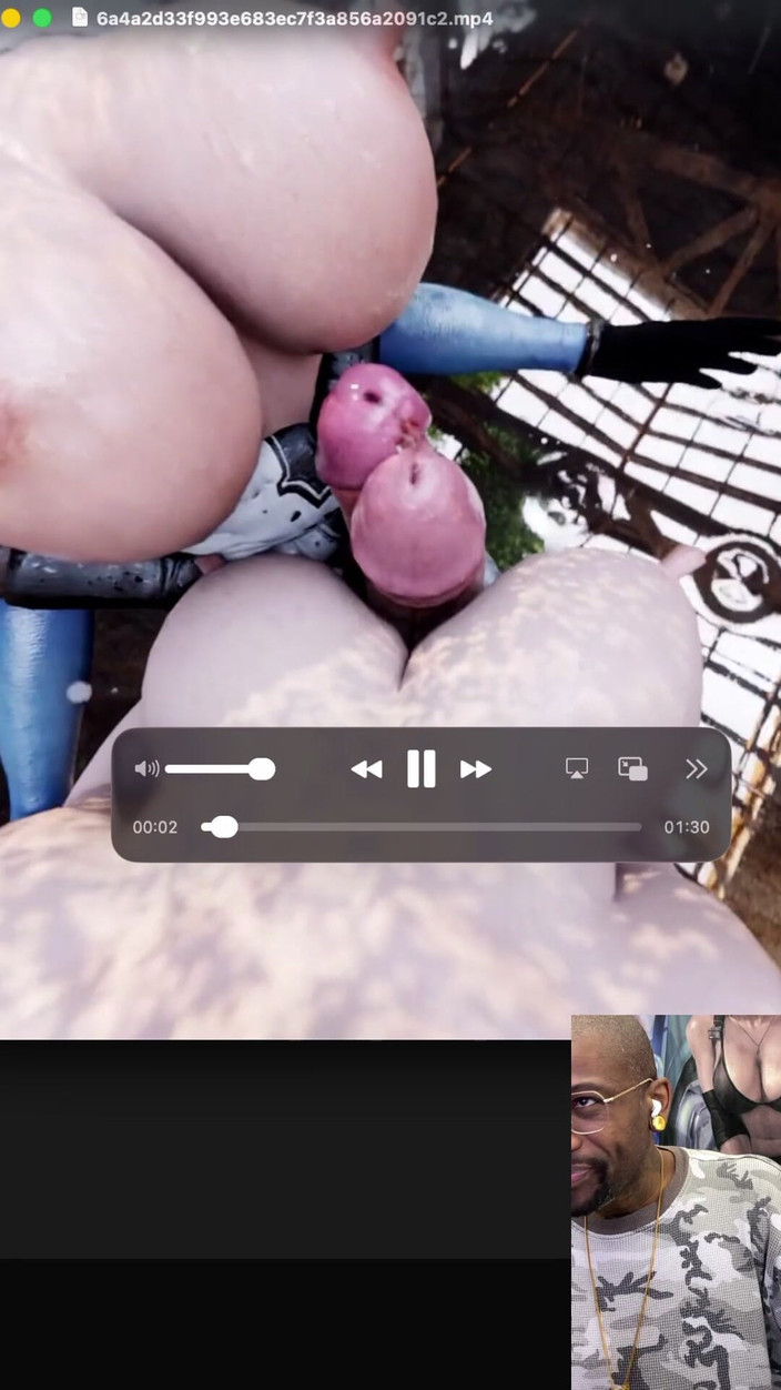 L6RD7BLU3 FUTA: Transgender 2b pula freacă un alt transsexual în ploaie până când ejaculează în...