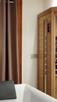 Stepaunt Unmasks the Perverse Plan of the Young Man and His Friend to See Her Naked in the Sauna