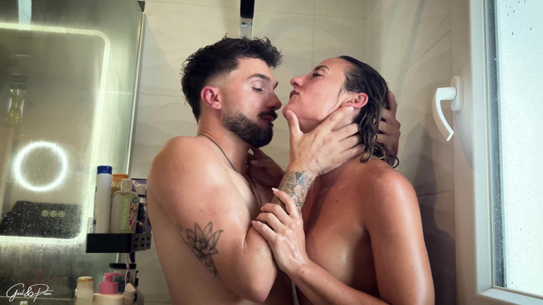 LeaPam: Gael Braga Surprised Léa Pam in the Shower and Fucks...