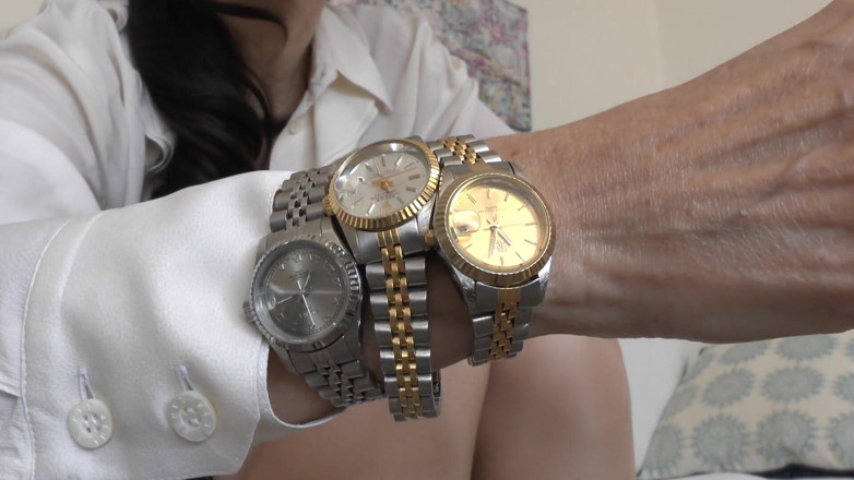 Lady Victoria Valente: Wanking Games with Watches Under the Strict Supervision of Step-auntie!...