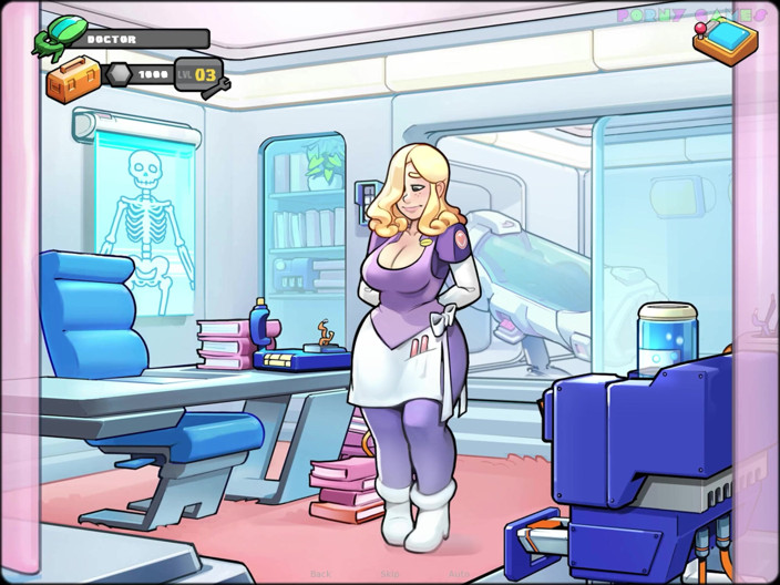 Porny Games: Space Rescue 8.5 - perkhidmatan urut seksi
