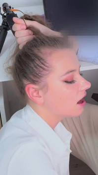 Secretary Ritzy Punished by Her Boss Rough Deepthroat Blowjob for Missed Deadline and a Messy Cum-face Finish