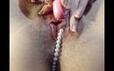 Cute Blonde 666: Zblízka velký klitorisový orgasmus &amp;amp; pearls