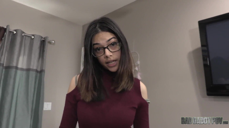 BadStepFamilyPov: Hairy Harmony Wonder gets smashed by her stepdad