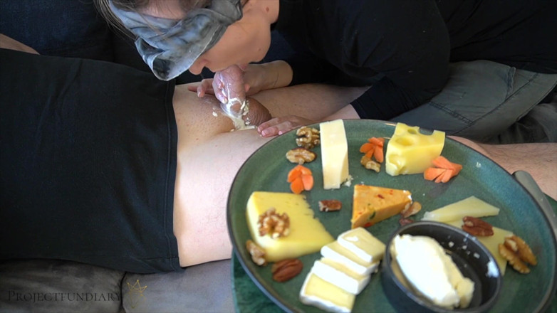 Projectsexdiary: Cheese fetish blowjob with saliva