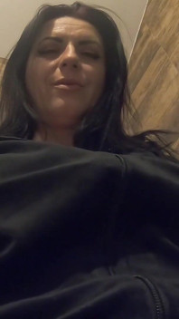 Ripped Pantyhose Pee Fetish - Blue Lingerie, Close-up Pussy Pee and Toilet Mess