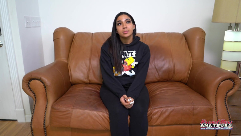 Brand New Amateurs: Part 1 of 2 beautiful BBW gets undressed for porn audition masturbates...