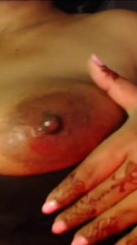 Black Bra Boobs Show Nipple Show and Nipple in Mouth.