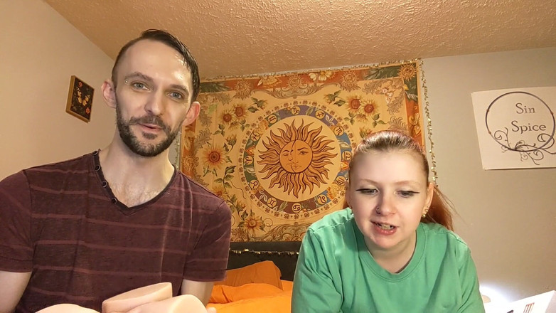 Sin Spice by Sophia Sinclair and Jasper Spice: Tantaly 5.5lb महिला धड़ सेक्स डॉल अनबॉक्सिंग और जोड़े की चुदाई