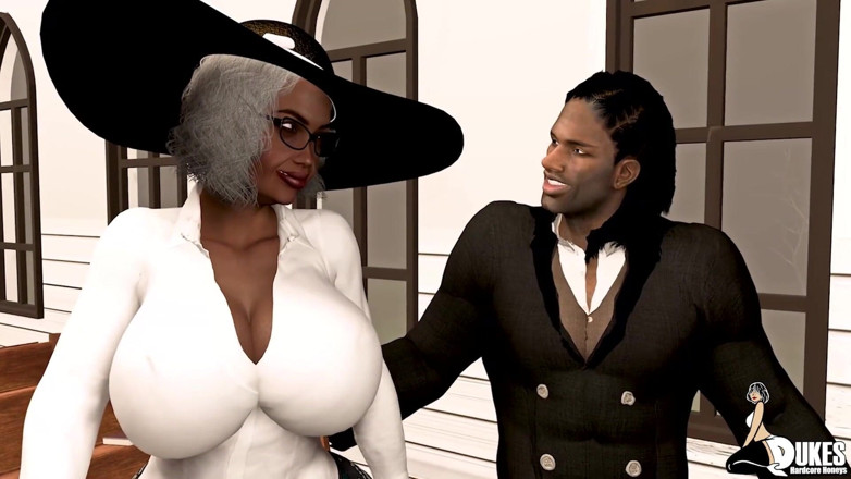 Dukes Hardcore Honeys: Mrs. Jiggles rides the pastors huge cock