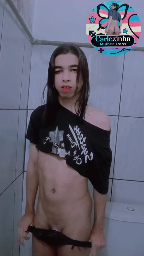 Srta. Carla: She Carlazinha Naked Female Trans Woman Carles in Her Panties