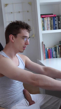 Happy Guy Jerking off to Hardcore Porn Featuring Me While Simultaneously Fucking Me and Cumming Deep Down My Throat!