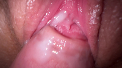 Kinky Mia: Close up fuck with teen stepsister, tight creamy pussy