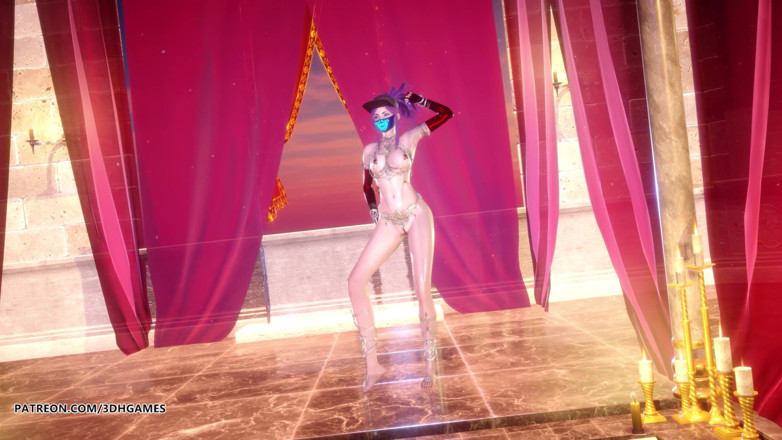 3D-Hentai Games: [MMD] Loona - PTT (paint the town) sexy striptease Ahri Akali Seraphine...