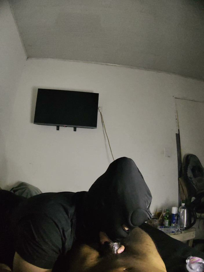 Cum-lobian dickdrainers: Throat Champ Black Mask