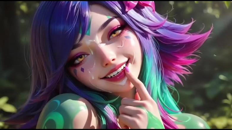 Ianimedia: Horny Neeko in the Forest Bikini and Facial Cum