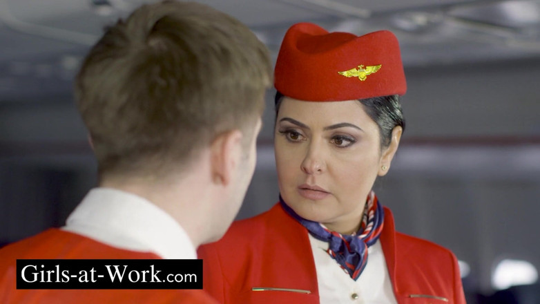 Girls At Work: The Flight Attendants Enjoy the Stopover Between 2 Flights