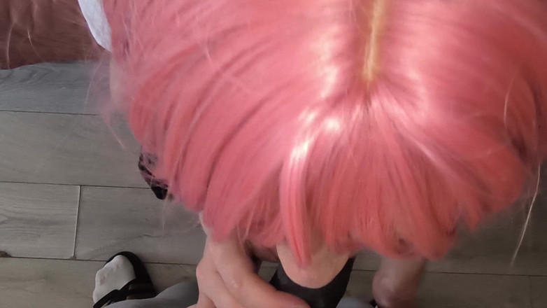 Rozebell: Glossy-lipped Sissy Princess Drops to Her Knees and Teases BBC...