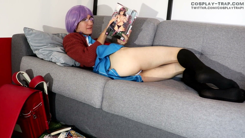 RosalinaxGirl: Crossdress cosplay Nagato gets turned on