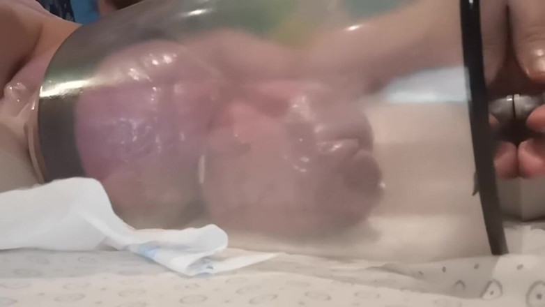 Monster_Meat_: Pumping in my biggest tube 2 stage size 5x6x12 inches