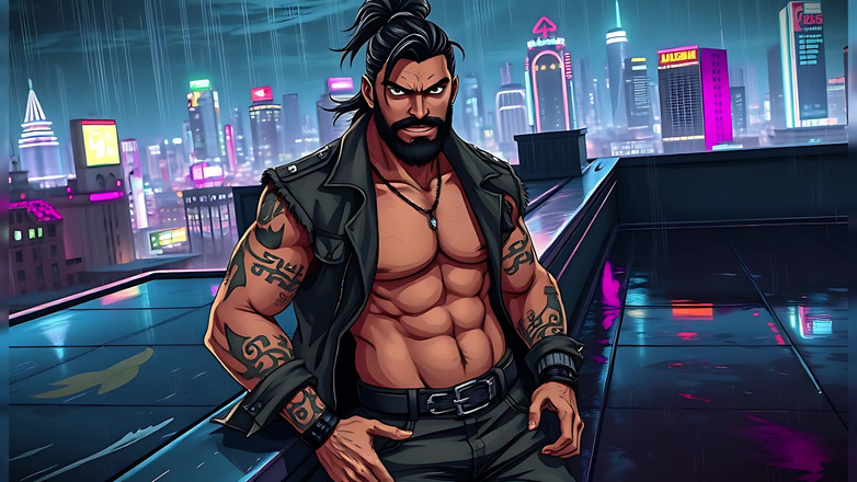 Erotic Man: Silní robustní muži vyrobení s Ai