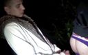 Gaybareback: Gay used by straight Arab outdoor in the night