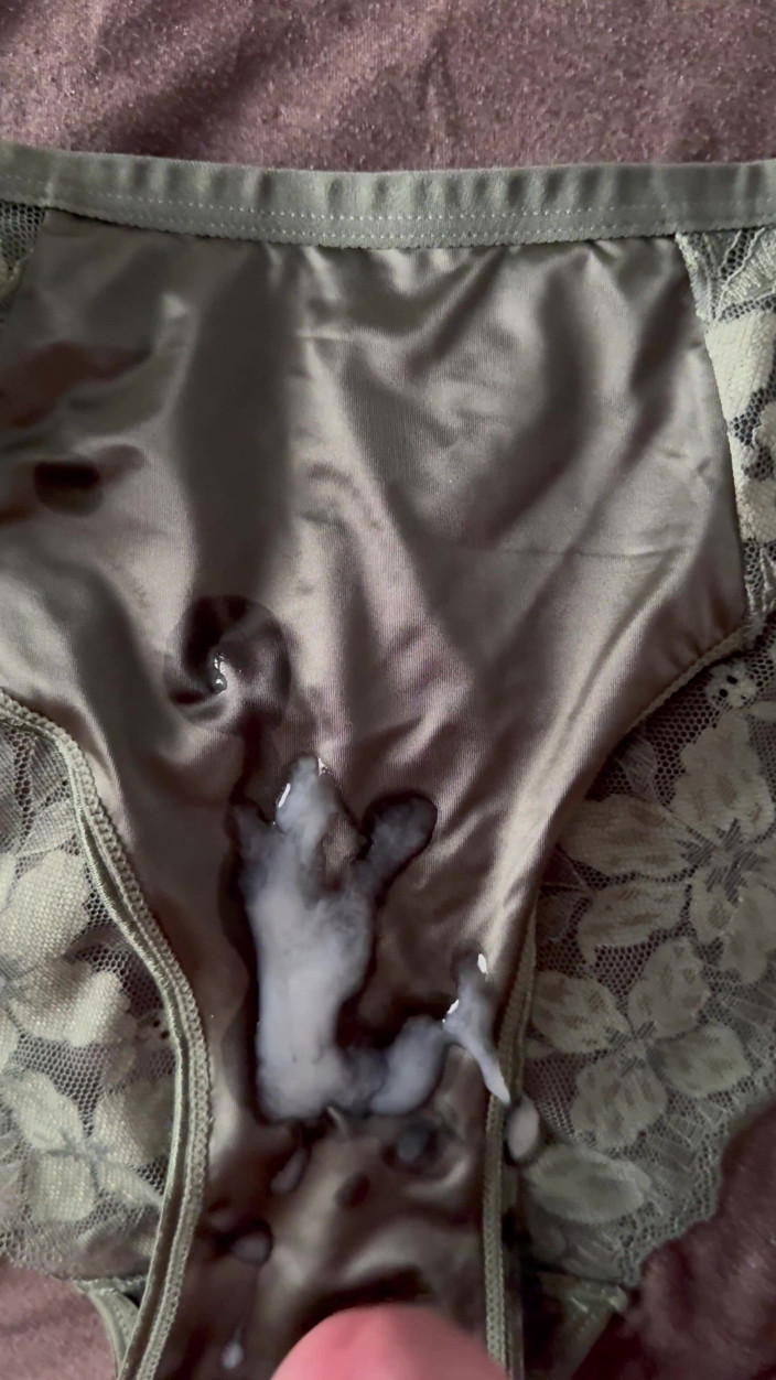 CumDaily: Cum on Wife’s Panties 14
