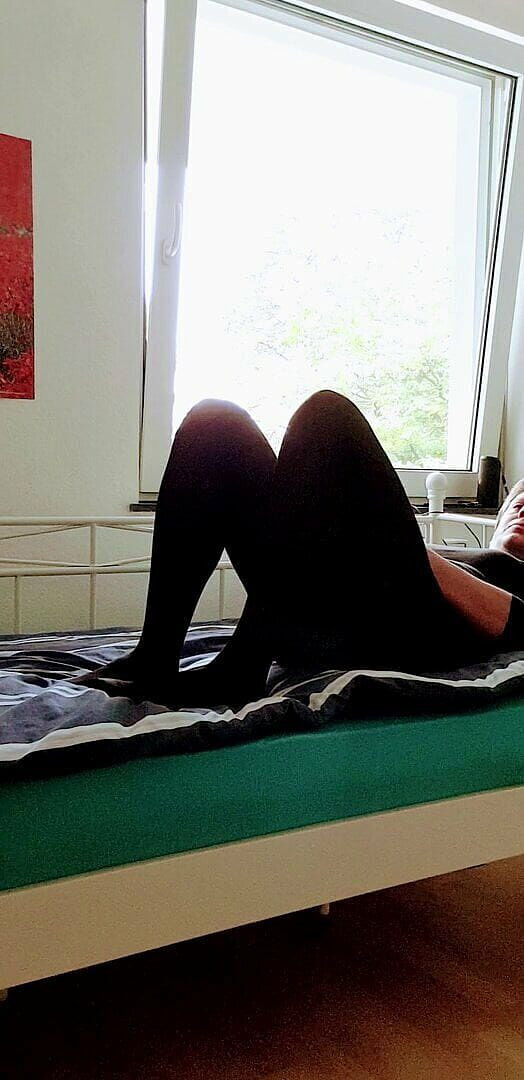 PetraNylon: Collant e and going da sola a casa