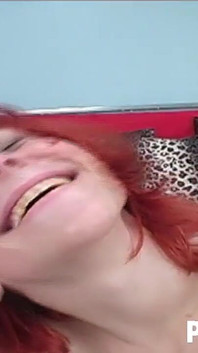 Sexy Red Head Amateur Babe Coryn on Sybian Orgasm Machine