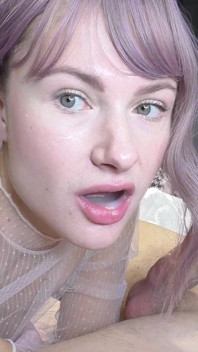 Slutty Blonde Diligently Sucks Big Dick and Swallows Cum