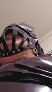 Solo Latex Bunny Big Dick BDSM Fetish Jerk