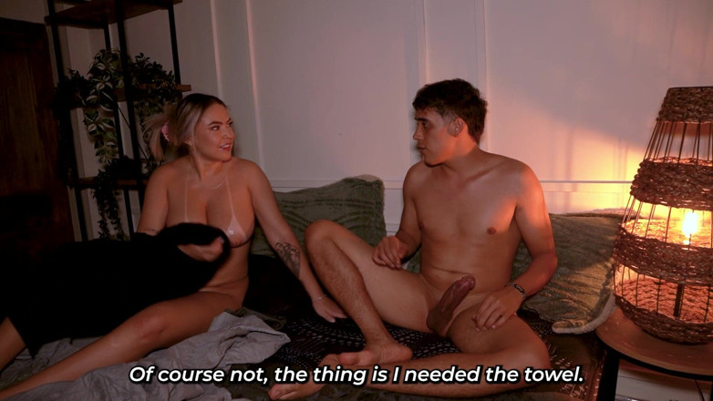DanielaGomezz: He Stole My Towel While I Was Showering Just to...