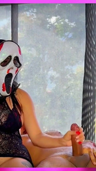 I Play with My Juicy Pussy Until I Get Wet, and Then I Ride on a Thick Cock to the Squirt