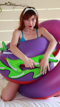 Brushing My Bikini Against a Giant Inflatable Snake
