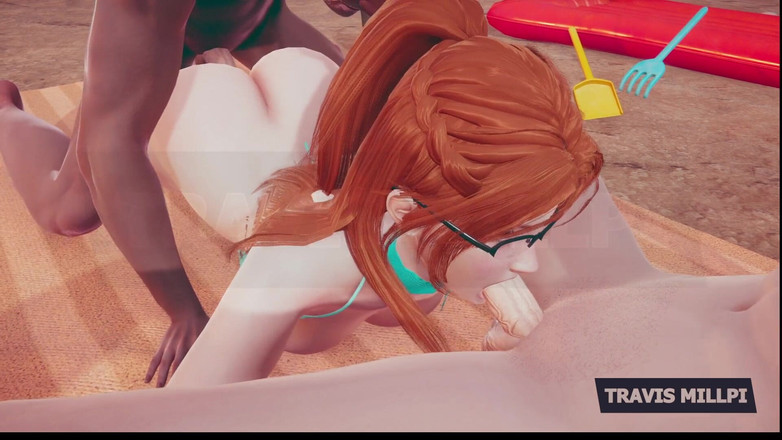 TravisMillpi: Podwójna penetracja na plaży